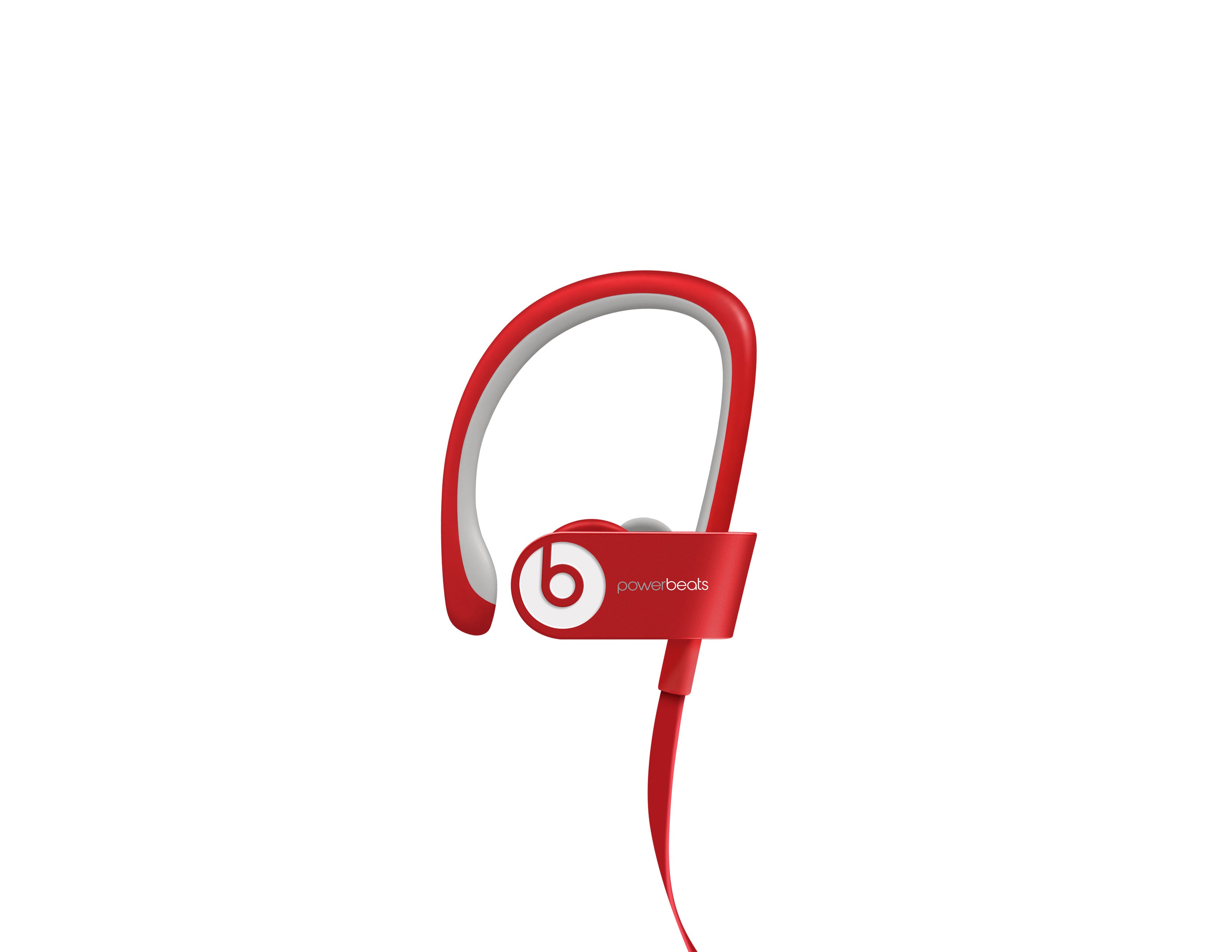 white and red wireless beats